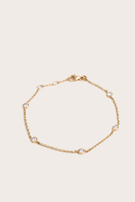 Solitaire Bezel-1.0 CT Oval Lab Grown Diamond Bracelets