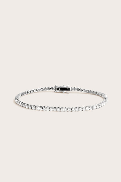 Solitaire Bezel-1.0 CT Oval Lab Grown Diamond Bracelets