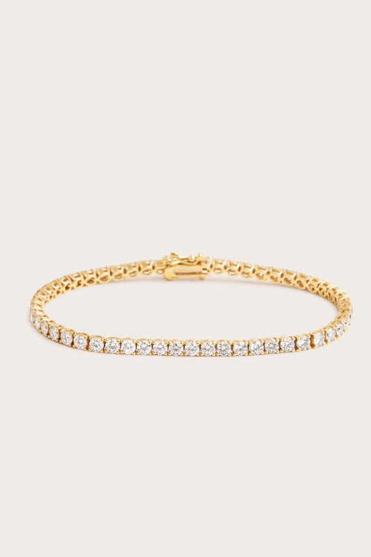 Solitaire Bezel-1.0 CT Oval Lab Grown Diamond Bracelets