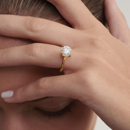 Solitaire-Oval Lab Grown Diamond Engagement Ring