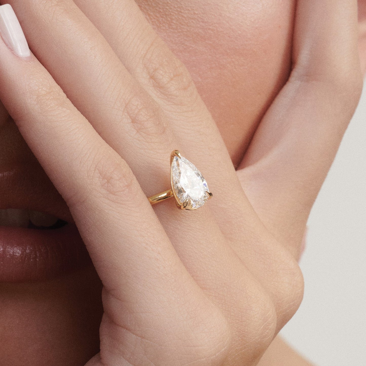Solitaire-Oval Lab Grown Diamond Engagement Ring