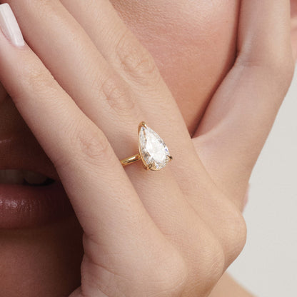 Solitaire-Oval Lab Grown Diamond Engagement Ring