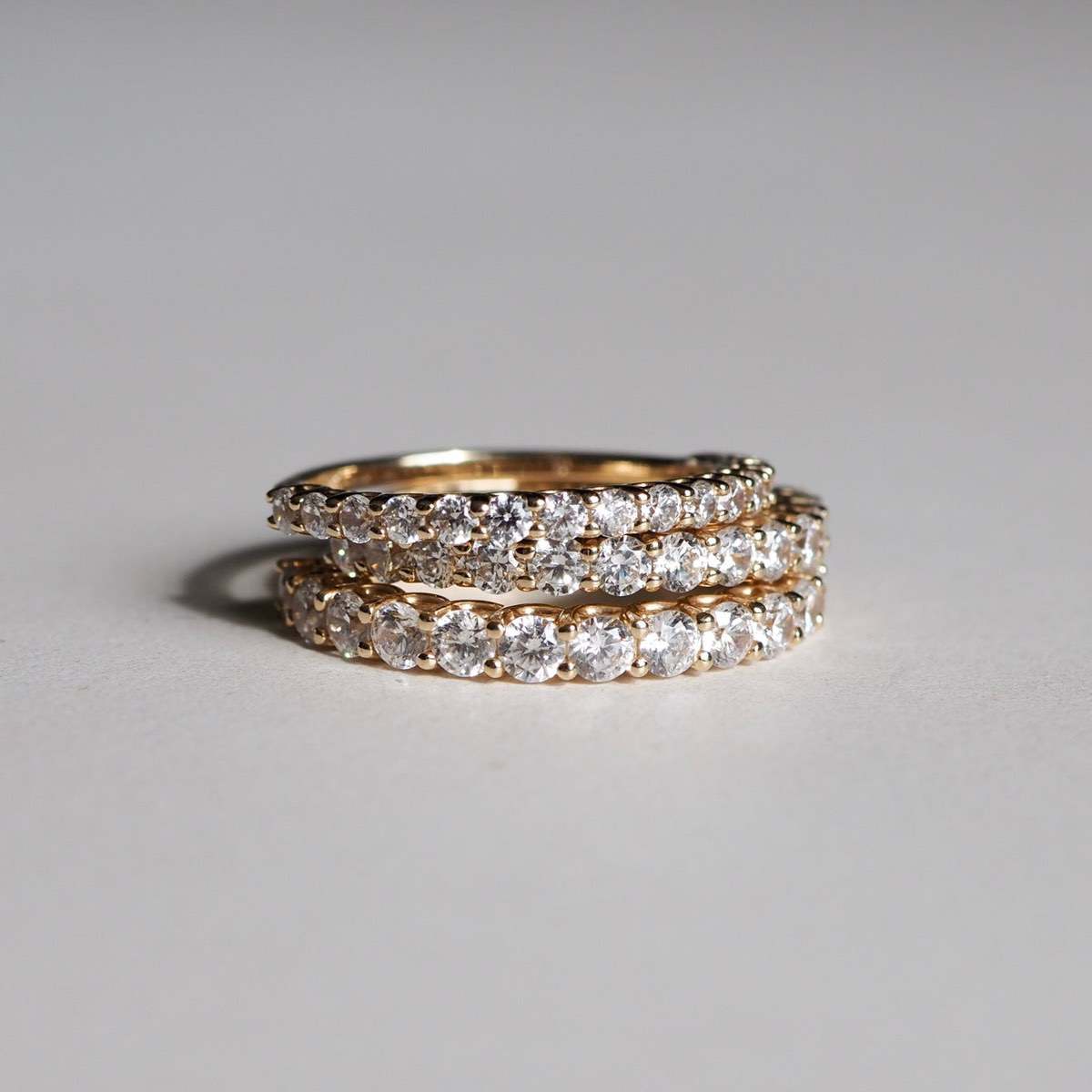 Radiant 0.50 TCW Lab Grown Diamond Round Half Eternity Band 4