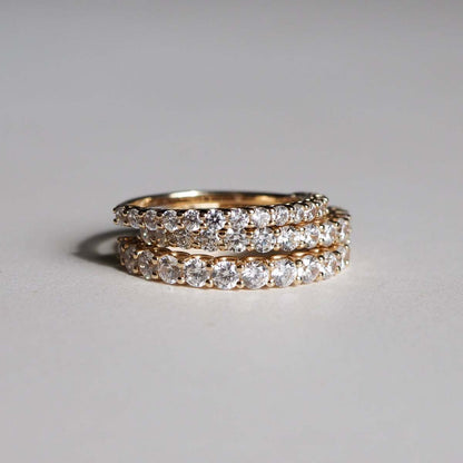 Radiant 0.50 TCW Lab Grown Diamond Round Half Eternity Band 4