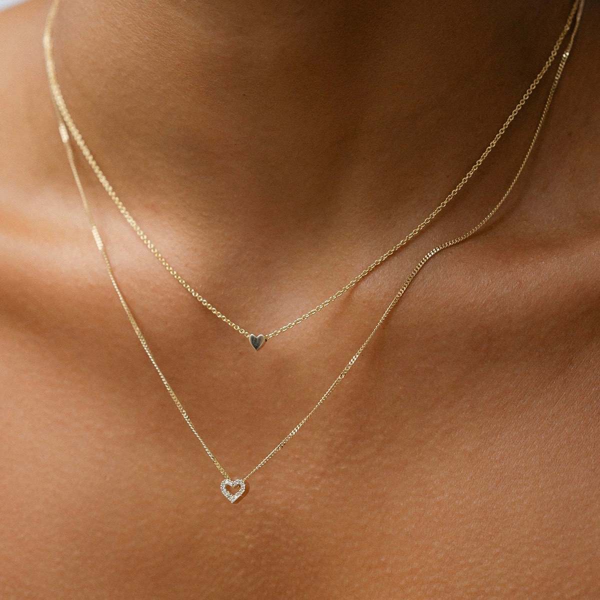 Radiant Heart: 0.20 TCW Lab Grown Diamond Necklace