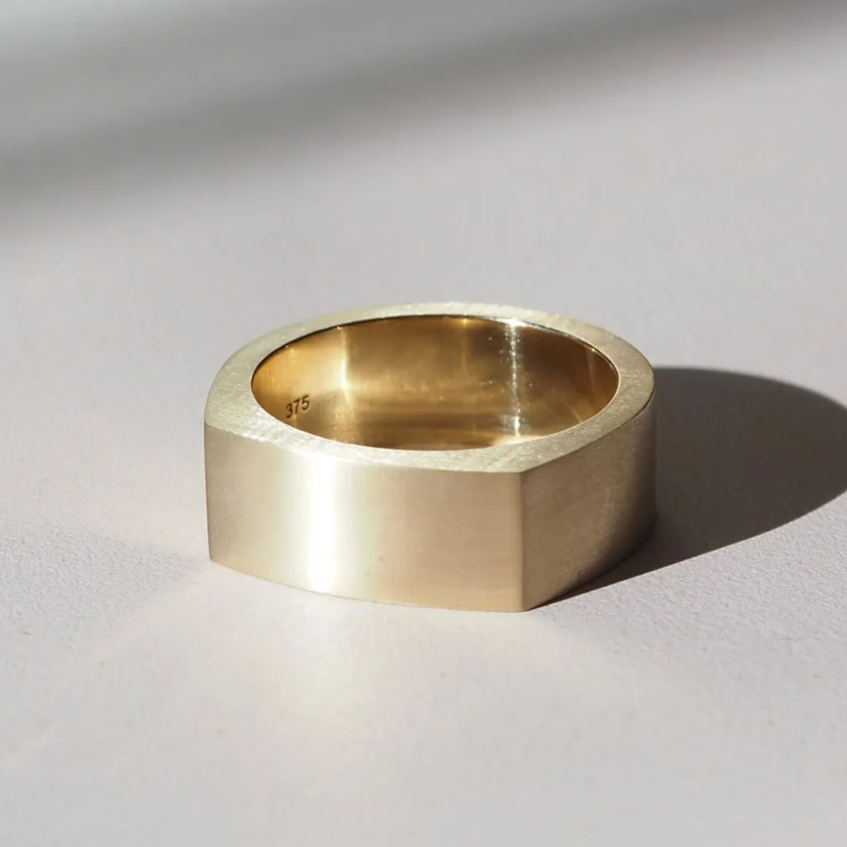 Signet Thick Men's Wedding Band 1