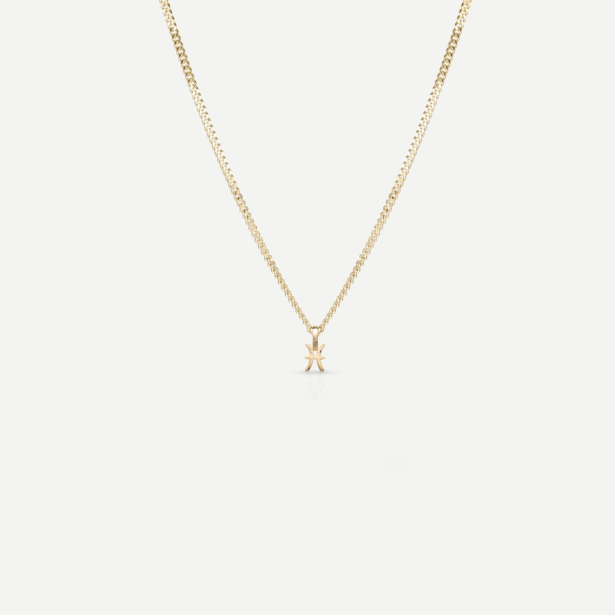 Golden Sagittarius Zodiac Charm Necklace