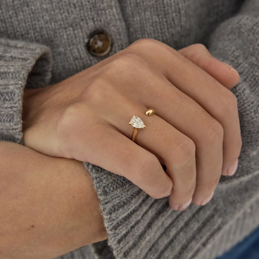 Hidden Halo-1.5 CT Round Lab Grown Diamond Engagement Ring