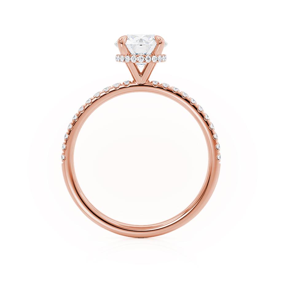 1.20 CT Round Lab Grown Diamond Hidden Halo Engagement Ring 4