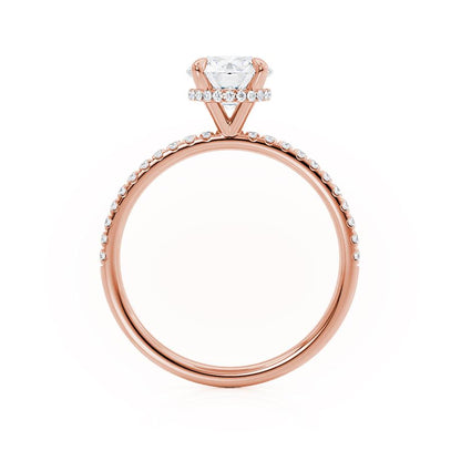 1.20 CT Round Lab Grown Diamond Hidden Halo Engagement Ring 4