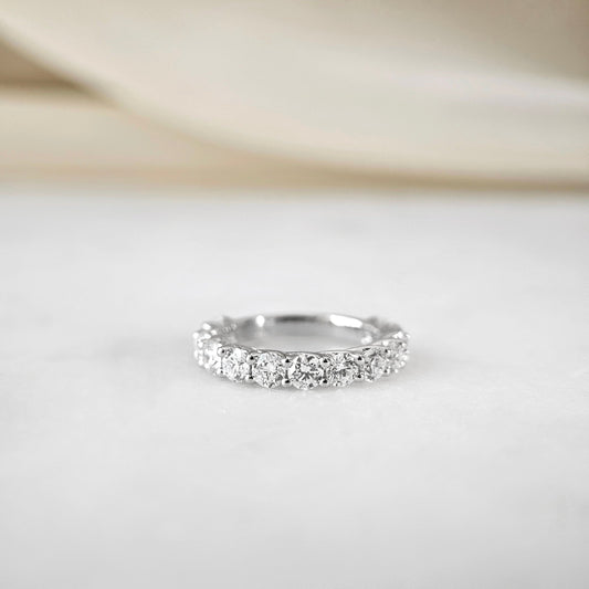 Curved- 0.25 CT Marquise Lab Grown Diamond Wedding Band