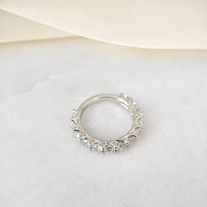 Curved- 0.25 CT Marquise Lab Grown Diamond Wedding Band