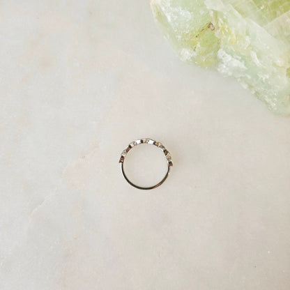 Curved- 0.25 CT Marquise Lab Grown Diamond Wedding Band