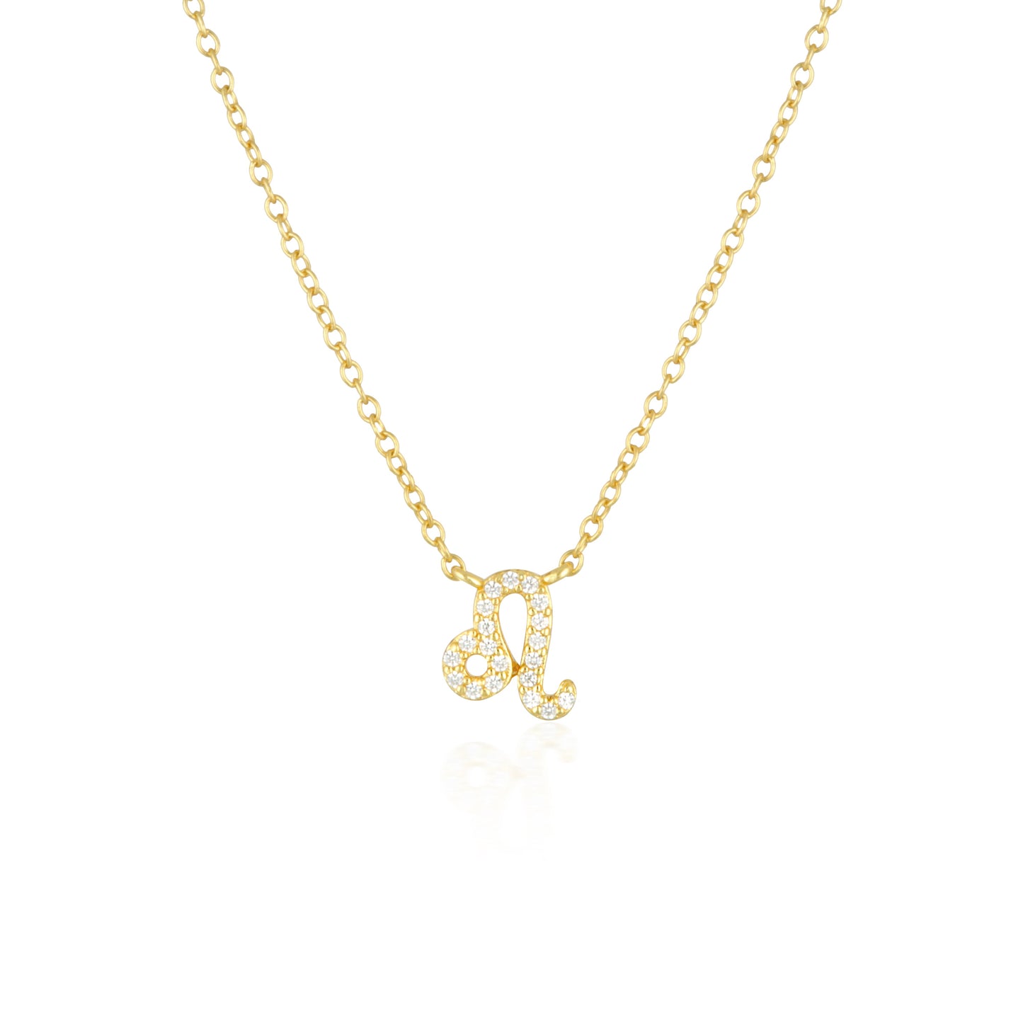 0.20 TCW Round Lab-Grown Diamond Leo Zodiac Pendant Necklace 1
