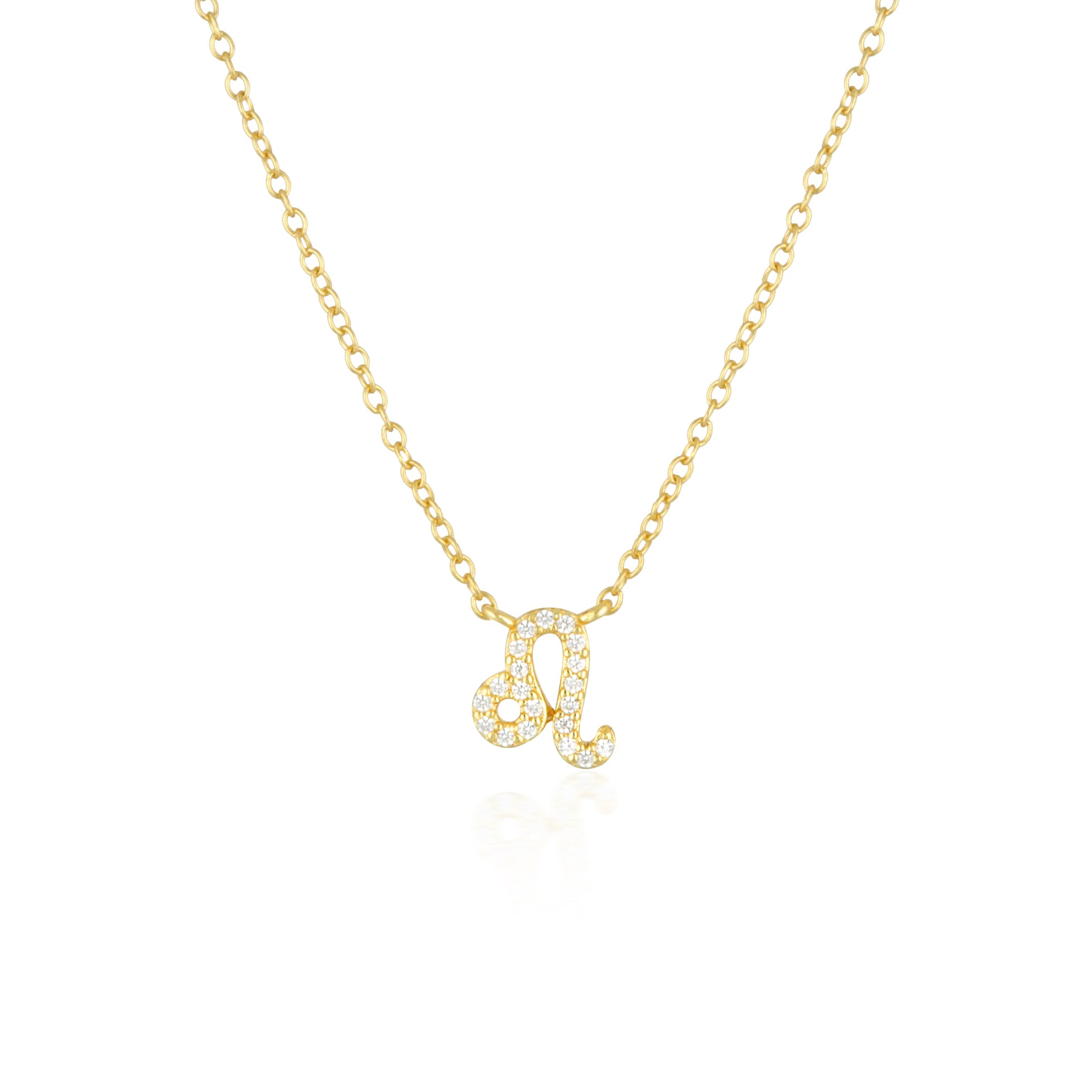 0.20 TCW Round Lab-Grown Diamond Leo Zodiac Pendant Necklace 1