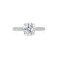 Load image into Gallery viewer, 1.5 ct Round F- VVS1 Diamond Pave Moissanite Engagement Ring
