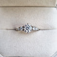 Load image into Gallery viewer, 1.03 CT Round Lab-Grown Diamond Cluster Ring – A Sparkling Symbol of Love
