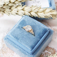 Load image into Gallery viewer, 1 CT Round Lab-Grown Diamond Bezel Pave Engagement Ring
