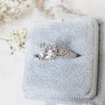 Load image into Gallery viewer, 1 CT Round Lab-Grown Diamond Milgrain Pave Engagement Ring
