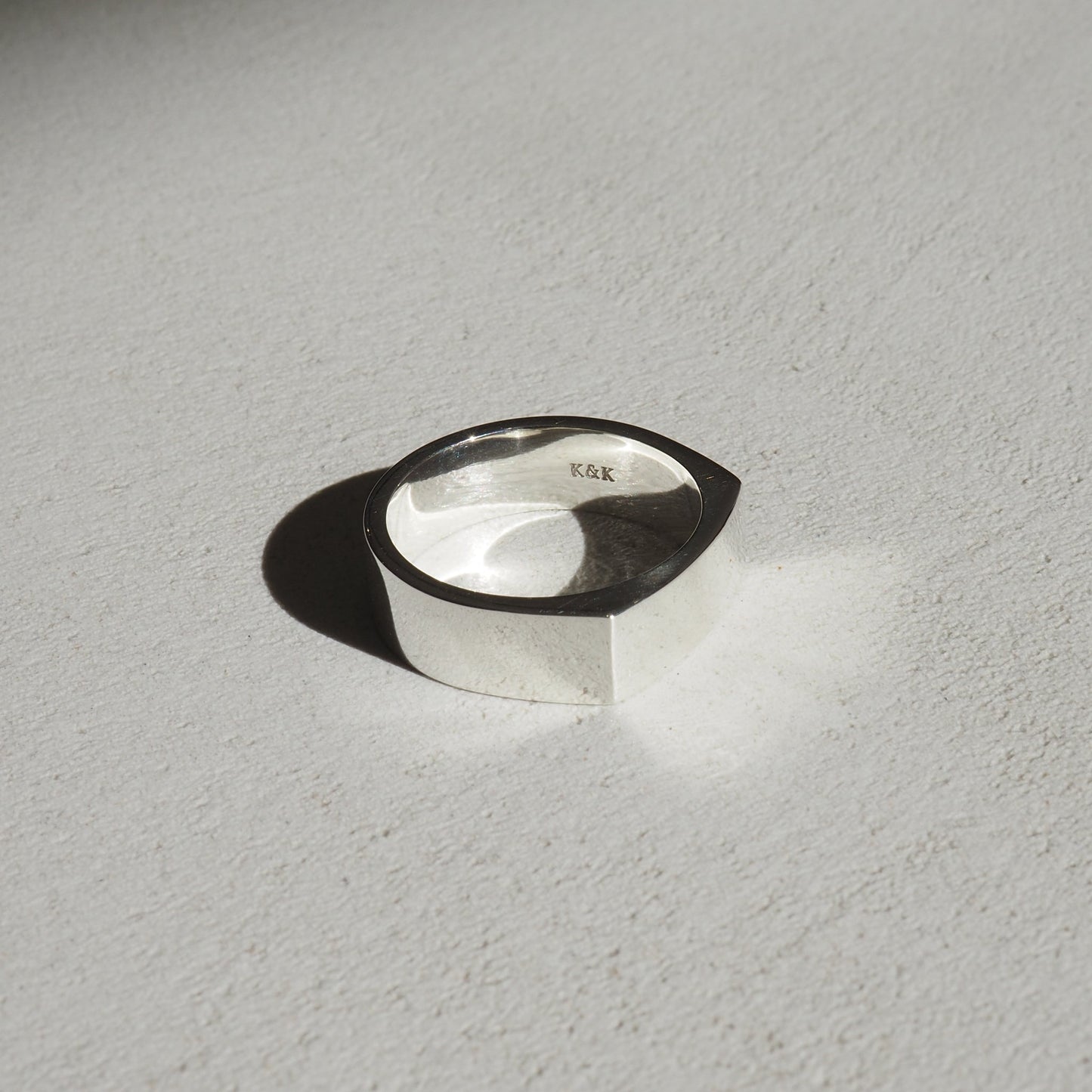 Signet Thick Men's Wedding Band 5