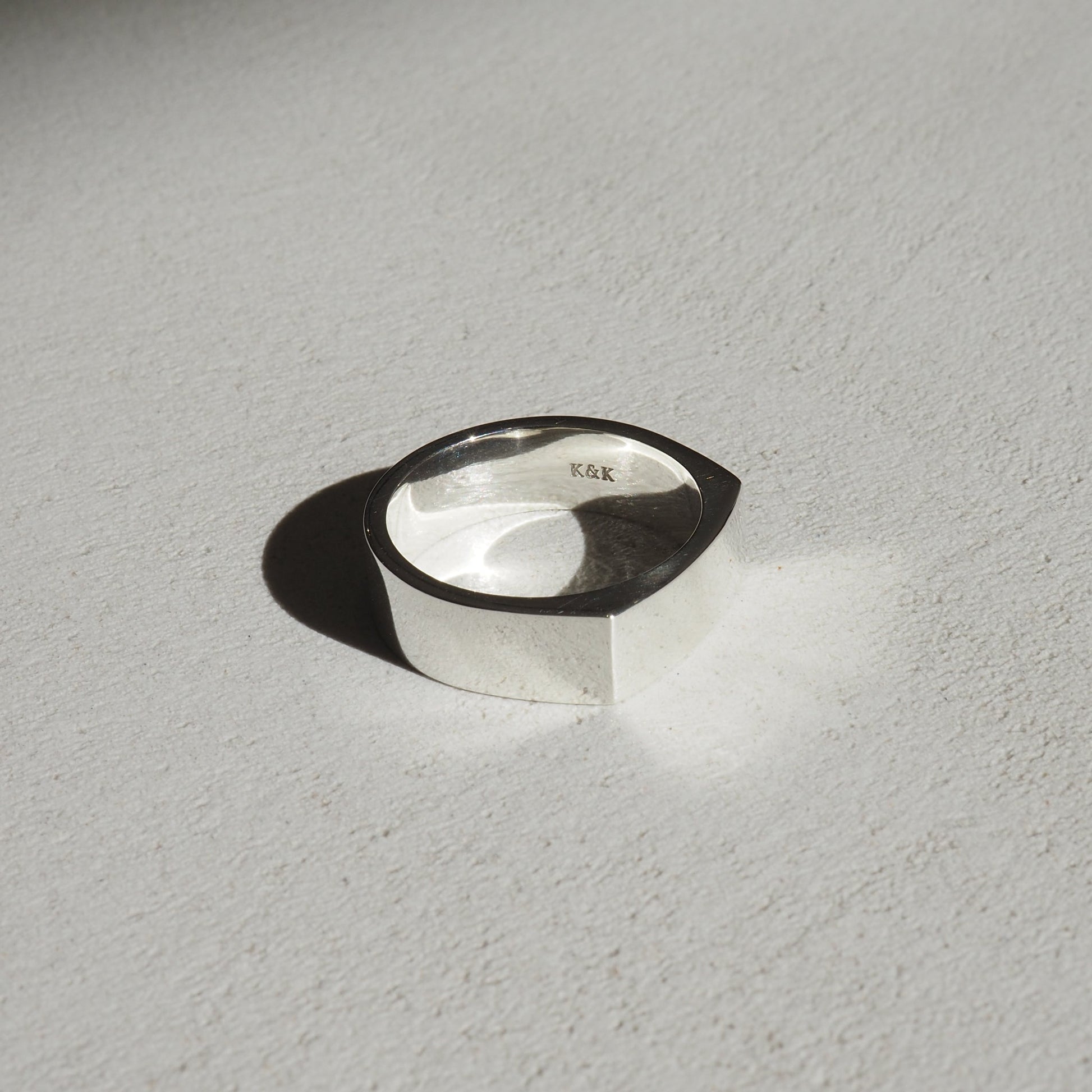 Signet Thick Men's Wedding Band 5