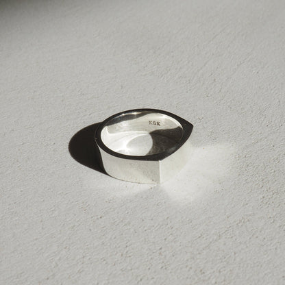 Signet Thick Men's Wedding Band 5