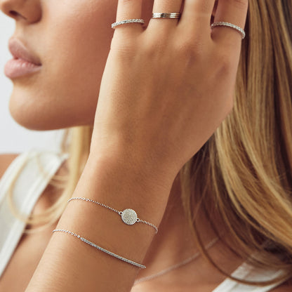 Elegant 0.4 TCW Round Lab-Grown Diamond Bracelet 22