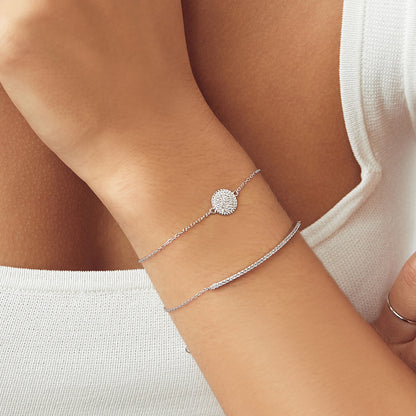 Elegant 0.4 TCW Round Lab-Grown Diamond Bracelet 24