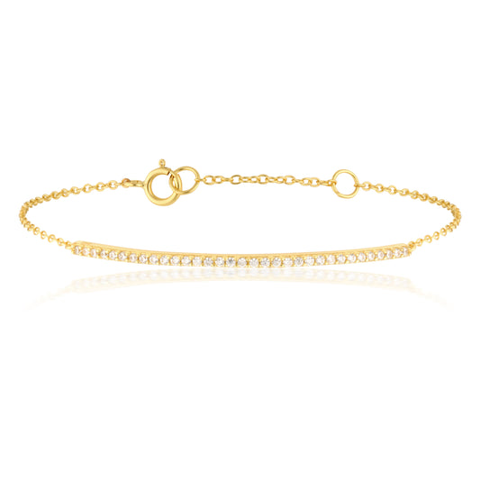 Elegant 0.4 TCW Round Lab-Grown Diamond Bracelet