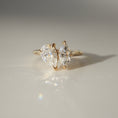 Load image into Gallery viewer, 1.50 CT Pear & Marquise Lab-Created Diamond Duo Engagement Ring
