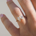 Load image into Gallery viewer, 1.50 CT Pear & Marquise Lab-Created Diamond Duo Engagement Ring
