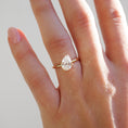 Load image into Gallery viewer, 1.50 CT Pear-Shaped Lab-Grown Diamond Solitaire Engagement Ring in Gold
