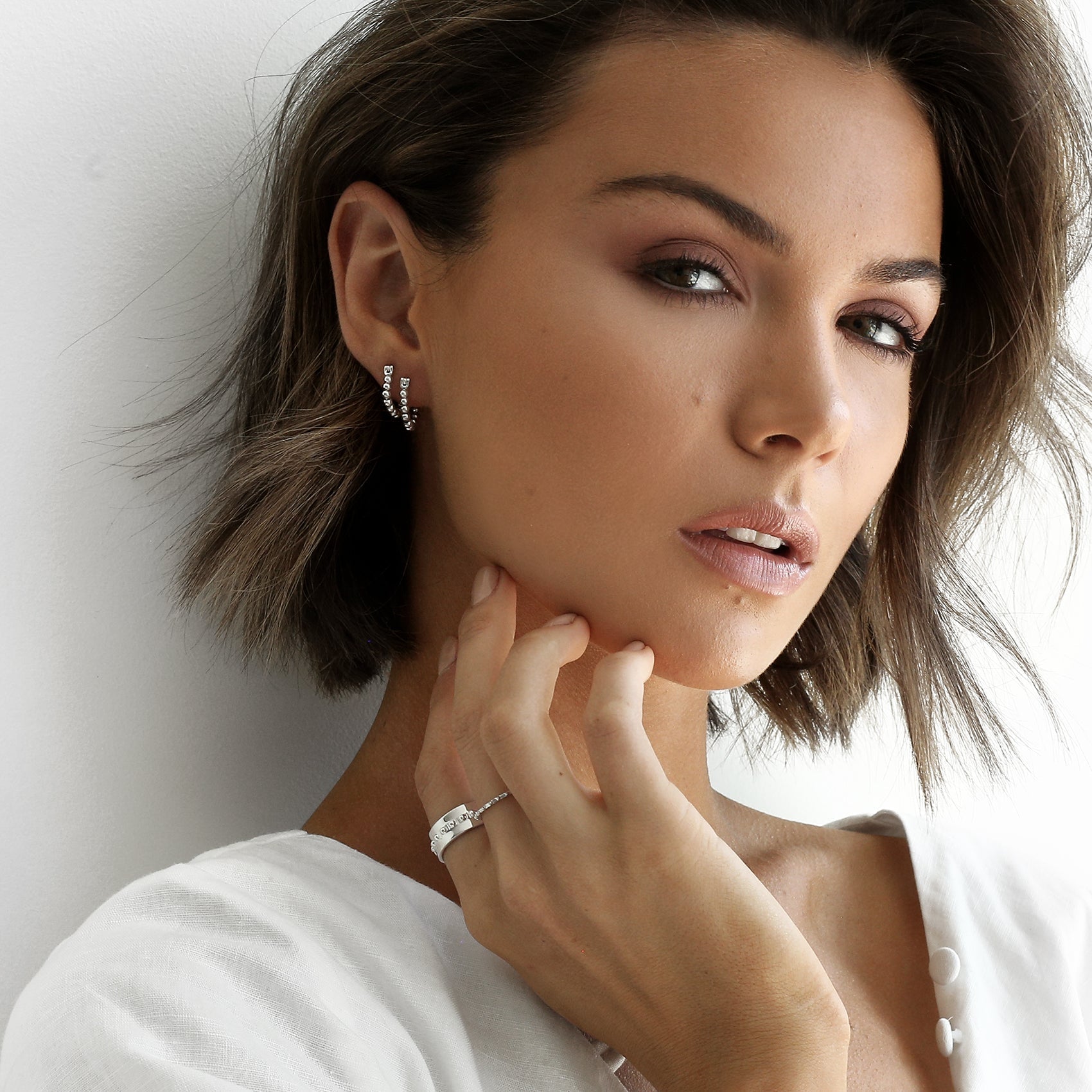Bubble Design Hoops Earrings 8