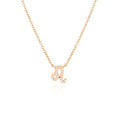 Load image into Gallery viewer, 0.20 TCW Round Lab-Grown Diamond Leo Zodiac Pendant Necklace
