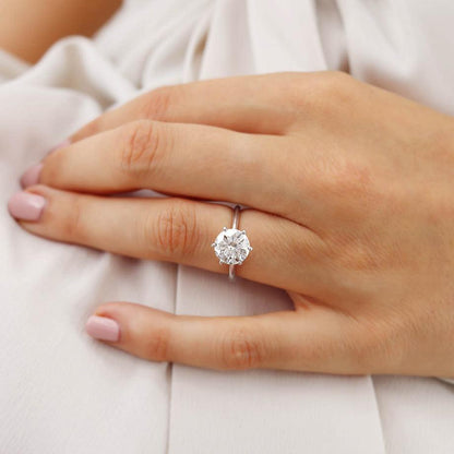 2.50 CT Round Lab-Grown Diamond Solitaire Engagement Ring 5