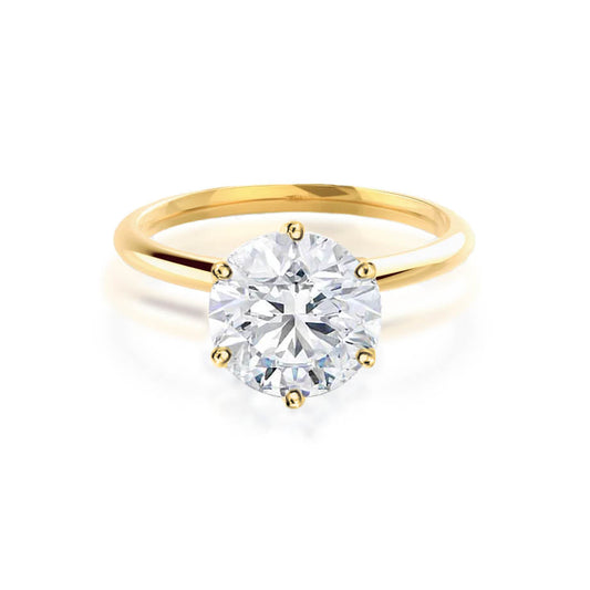 2.50 CT Round Lab-Grown Diamond Solitaire Engagement Ring