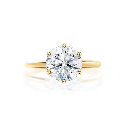 2.50 CT Round Lab-Grown Diamond Solitaire Engagement Ring 2