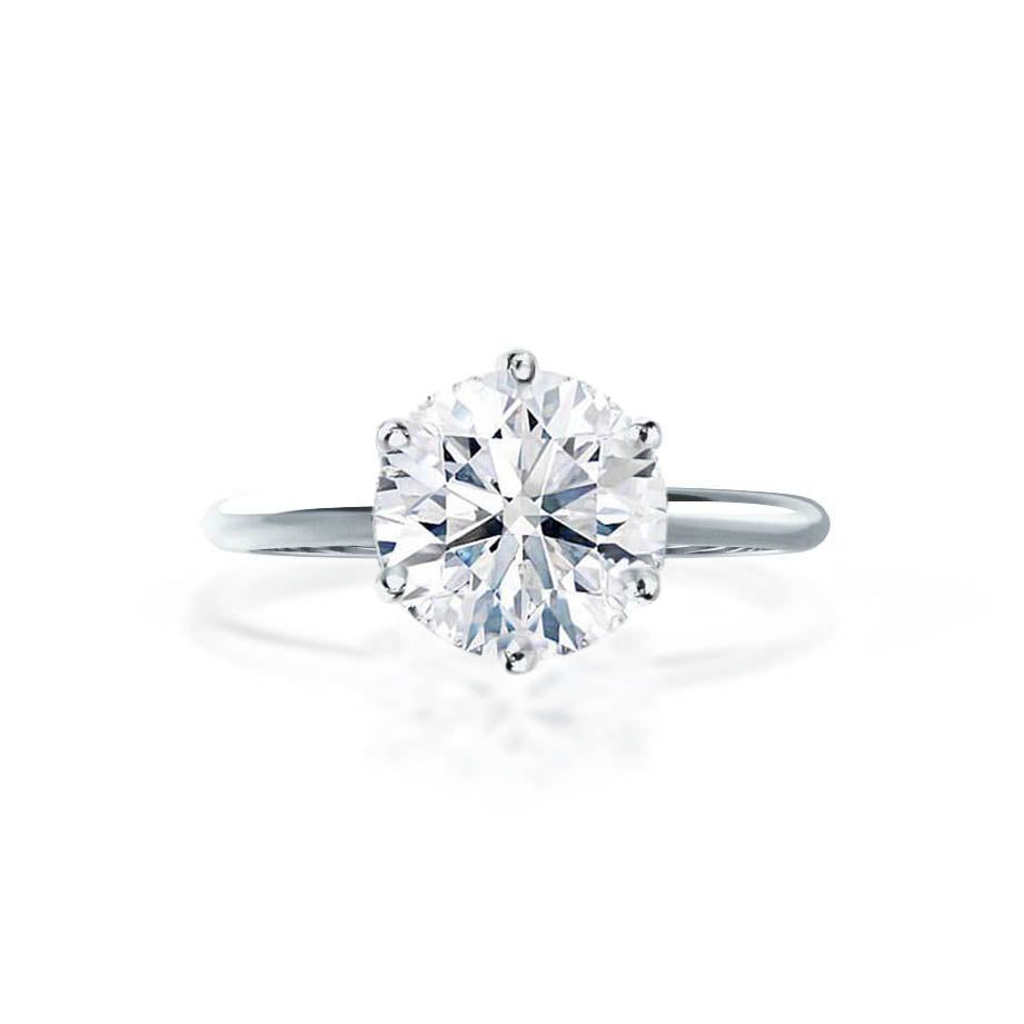 2.50 CT Round Lab Grown Diamond Solitaire Engagement Ring 1