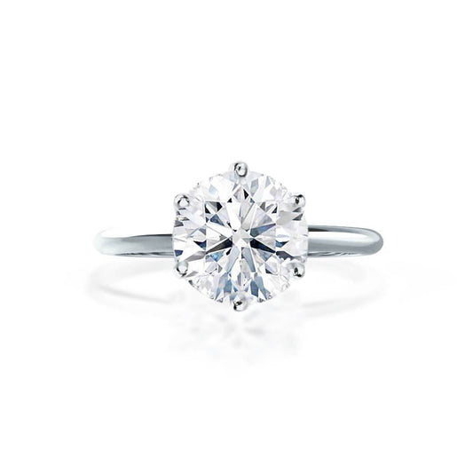 2.50 CT Round Lab Grown Diamond Solitaire Engagement Ring