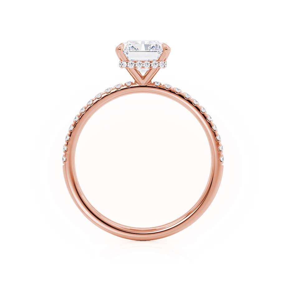 1.20 CT Radiant Cut Lab-Grown Diamond Hidden Halo Engagement Ring 3