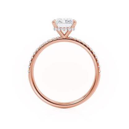 1.20 CT Radiant Cut Lab-Grown Diamond Hidden Halo Engagement Ring 3