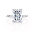 Load image into Gallery viewer, 1.50 CT Radiant Hidden Halo Lab-Grown Diamond Engagement Ring
