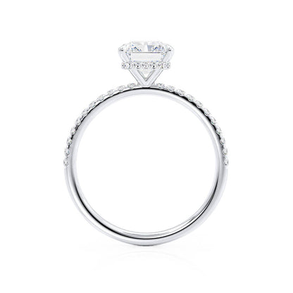 1.50 CT Radiant Lab-Grown Diamond Hidden Halo Engagement Ring 5