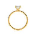 Load image into Gallery viewer, 1.50 CT Oval Lab-Grown Diamond Hidden Halo Engagement Ring In Gold
