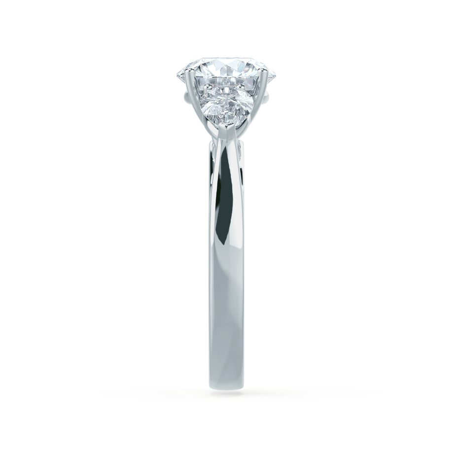 1.0 CT Round Lab-Grown Diamond Three Stone Elegance Engagement Ring 3