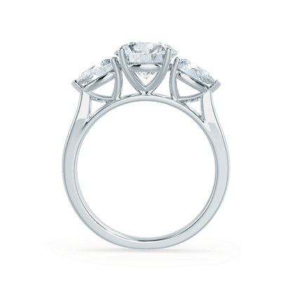 1.0 CT Round Lab-Grown Diamond Three Stone Elegance Engagement Ring 4