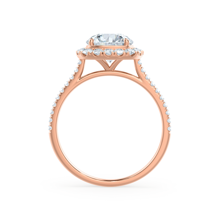 1.0 CT Cushion Lab Grown Diamond Halo & Pave Engagement Ring 5