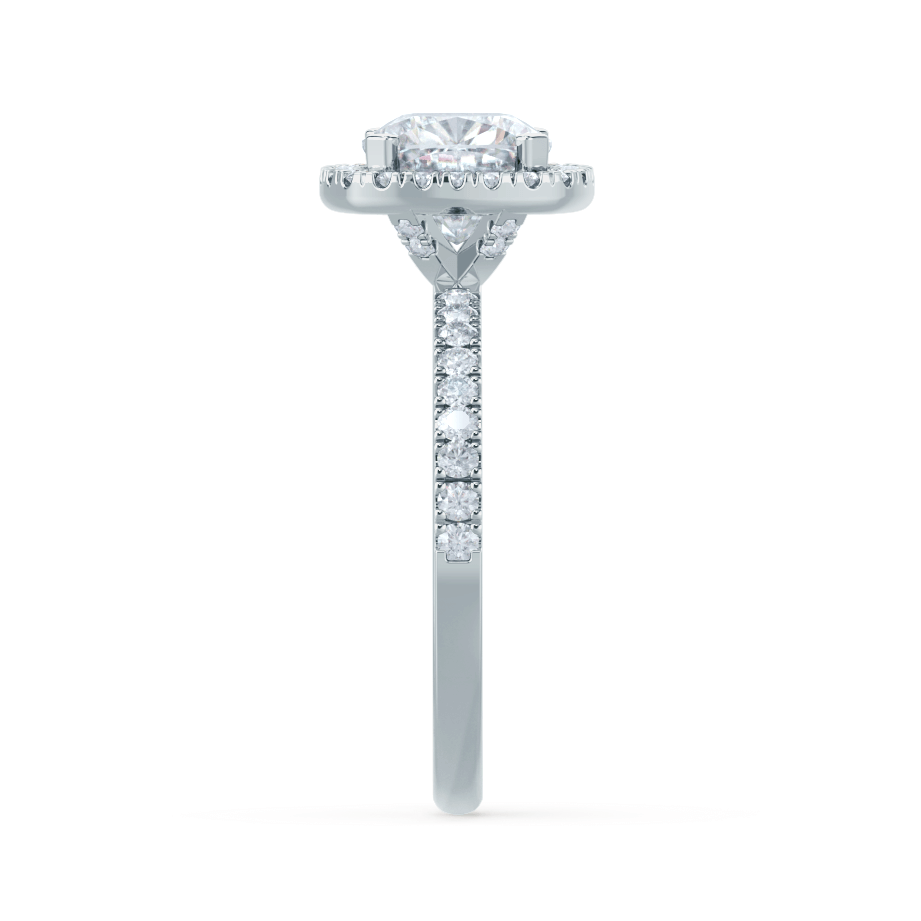 1.30 CT Cushion Lab-Grown Diamond Halo Engagement Ring 3
