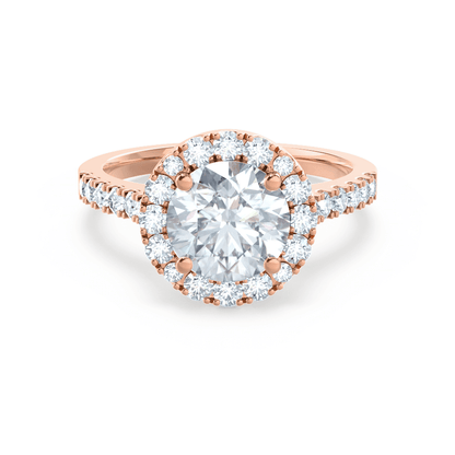 1.0 CT Round Lab-Grown Diamond Halo & Pave Engagement Ring 11