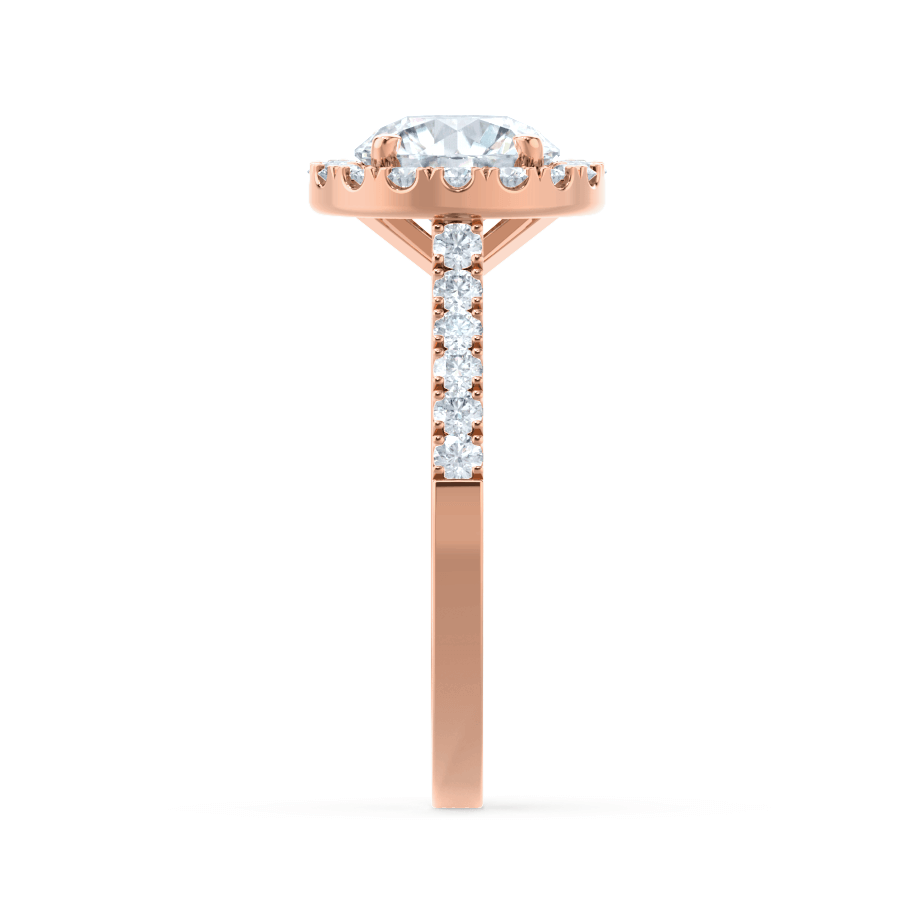 1.0 CT Round Lab-Grown Diamond Halo & Pave Engagement Ring 12